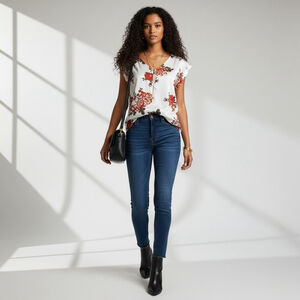 Express Floral Summer Blouse S